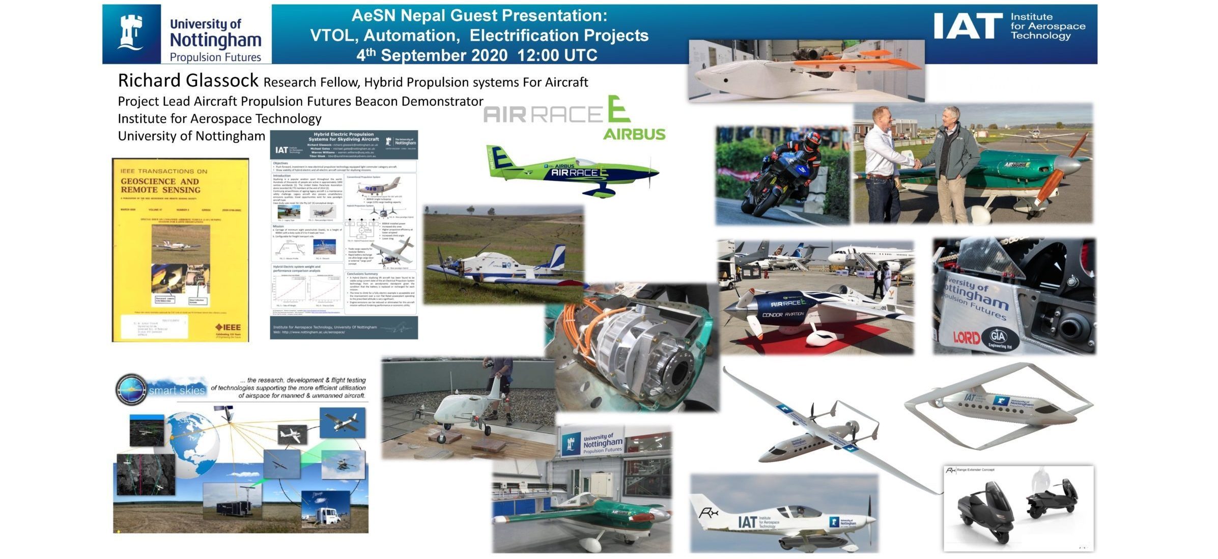 Webinar: Aircraft Automation, Electrification and Hybrid Propulsion Systems, by Richard Glassock